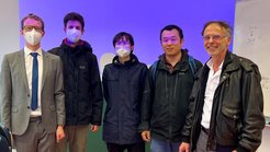 From left to right: Roman Bause, Marcel Duda, Xingyan Chen, Xinyu Luo & Olivier Dulieu