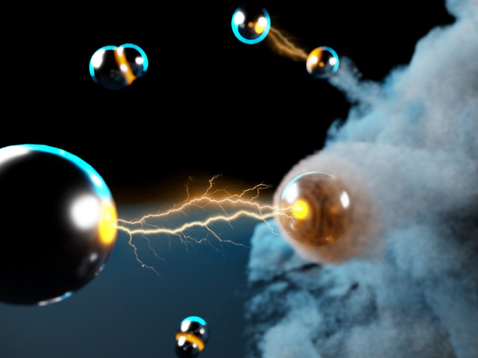 In a density-matched gas of bosonic and fermionic atoms, as the interspecies interactions are tuned, fermions deplete bosons from a Bose-Einstein condensate to associate molecules with great efficiency.