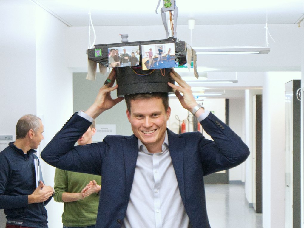 Alex Hesse at his doctoral graduation ceremony
